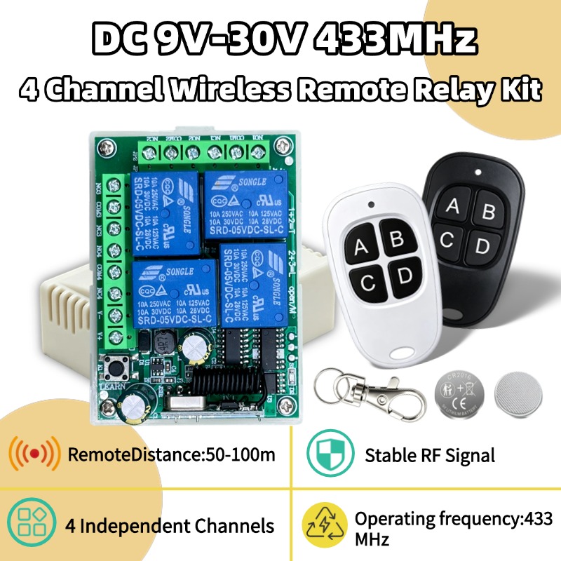 Joystick Module - Control Remoto Inalámbrico Universal de 433MHz,