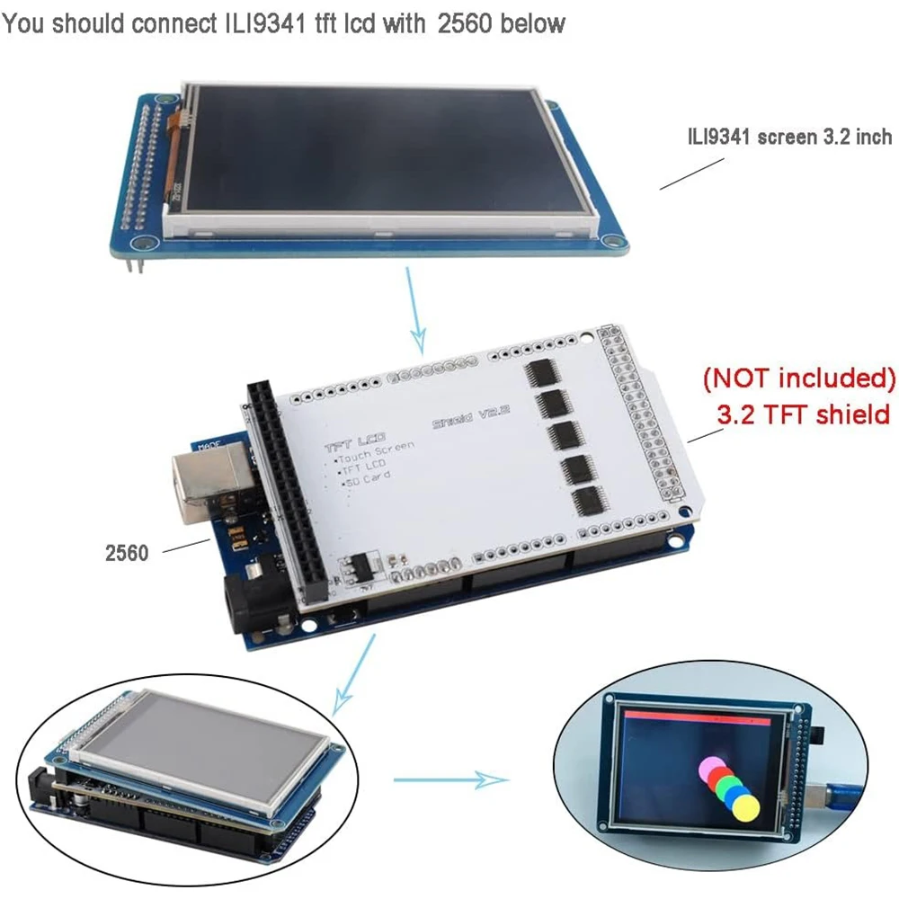 Módulo de pantalla LCD TFT de  - Ili9341 reseña y precio