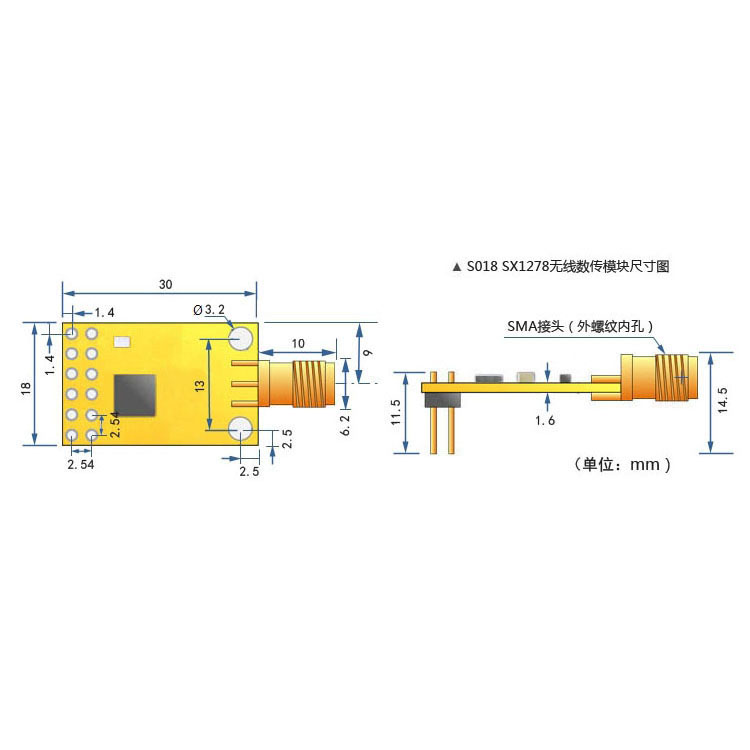 Módulo inalámbrico SX1278 433M - Lora Sx1278 reseña y precio
