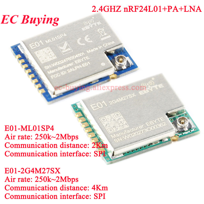 10 uds/1 unidad E01-2G4M27SX M - Nrf24L01 reseña y precio