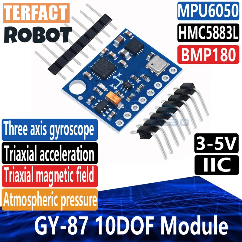 1 ~ 5 uds. Módulo GY-87 10DOF  - Mpu6050 reseña y precio