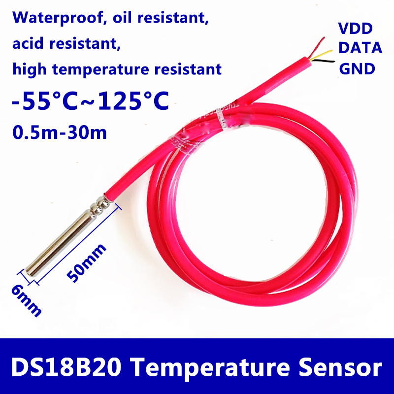 Sensor de temperatura digital  - Ds18B20 reseña y precio